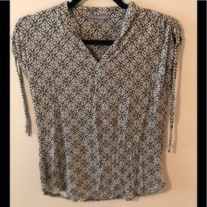 Loveappella Ruched Tie Sleeve Knit Top- worn once